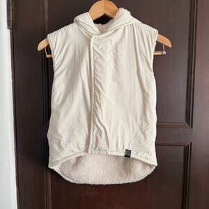 OMAMIMINI Los Angeles | Cream Drop tail Sherpa Lined Hooded Vest Jacket | 8